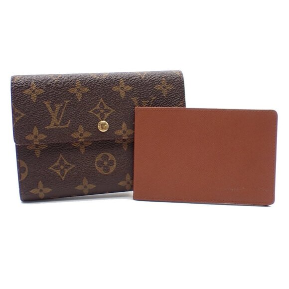 LOUIS VUITTON Porte Tresor Etui Papier Trifold Wallet Monogram BN M61202 02EF443 - Picture 1 of 16